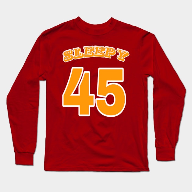 Sleepy 45 - Back Long Sleeve T-Shirt by SubversiveWare